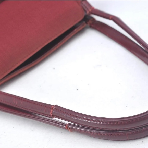 Rare 🦄 Red Authentic GUCCI Shoulder Hand Bag Nylon Leather - Picture 6 of 14